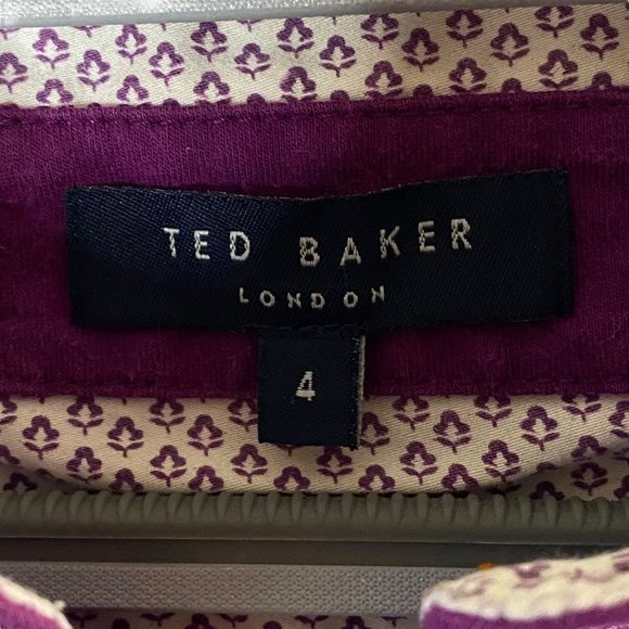 Ted Baker London Women's Purple Polo‎ Shirt Size 4 - Picture 8 of 13